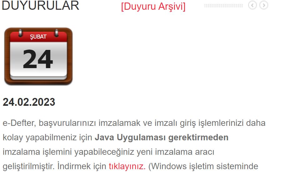 Java Uygulaması gerektirmeden imzalama işlemi