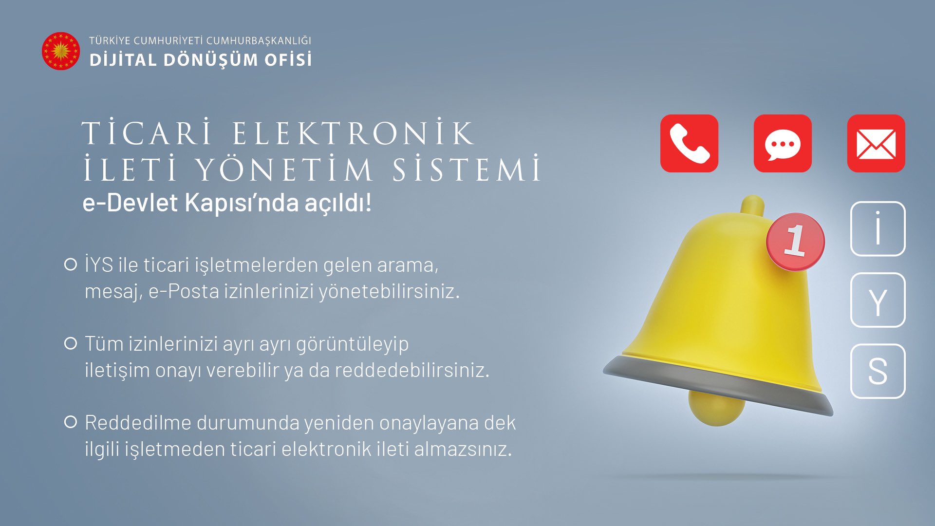 İstenmeyen aramaları engellemek için Ticari Elektronik İleti Yönetim Sistemi, e-Devlet'te kullanıma açıldı