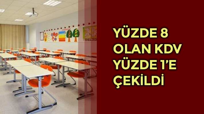 Özel Okul ve Üniversitelerde KDV İndirimi